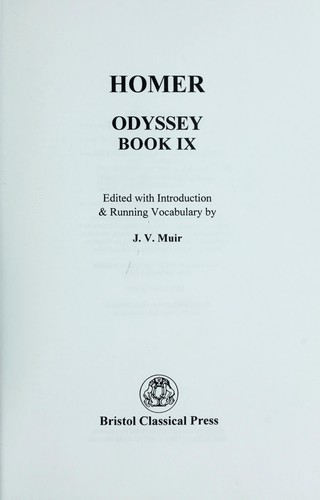 Homer: Odyssey IX (Paperback, Duckworth Publishing, Bristol Classical Press)