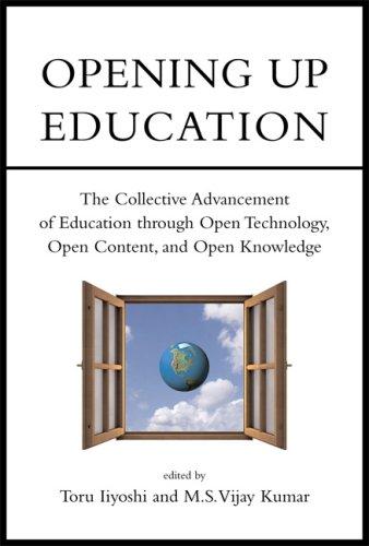 Toru Iiyoshi: Opening Up Education (Hardcover, 2008, The MIT Press, MIT Press)