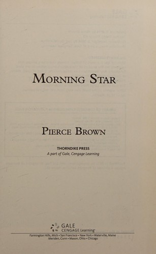 Pierce Brown: Morning star (2016, Thorndike Press Large Print)