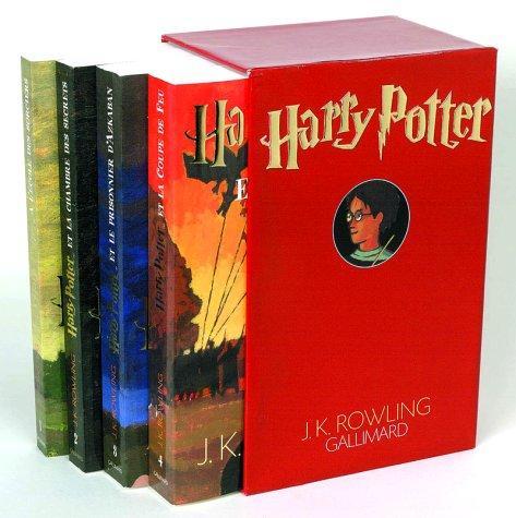 J. K. Rowling, Gallimard, Jean-François Ménard, Joanne K. Rowling, Alicia Dellepiane Rawson, Laura Escorihuela Martínez, Levi Pinfold: Harry Potter, coffret 4 volumes (French language, 2000)