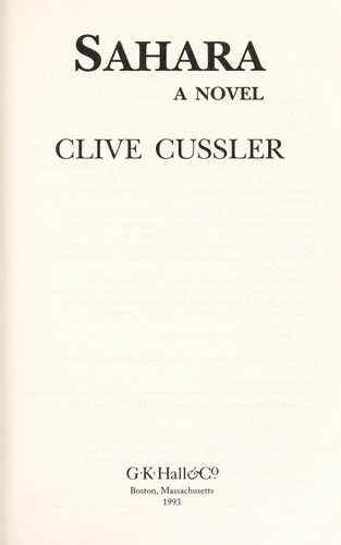 Clive Cussler: Sahara (Hardcover, 1993, G.K. Hall)