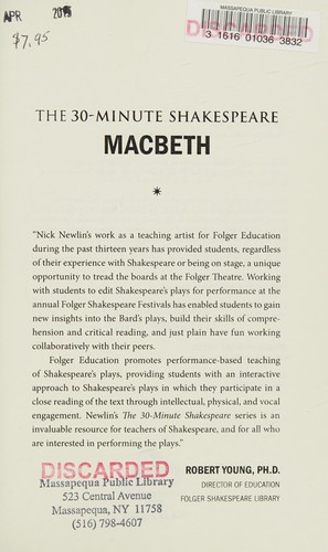 William Shakespeare, Nick Newlin: Macbeth (2010, Nicolo Whimsey Press)