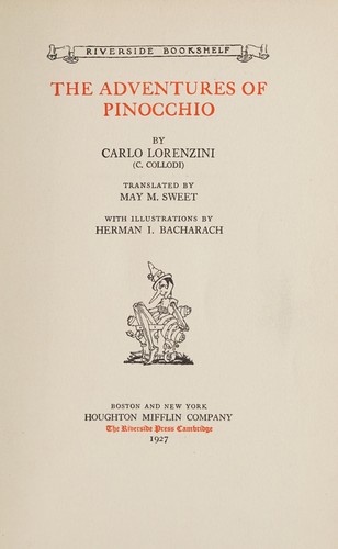 Carlo Collodi: The adventures of Pinocchio (1927, Houghton Mifflin Company)