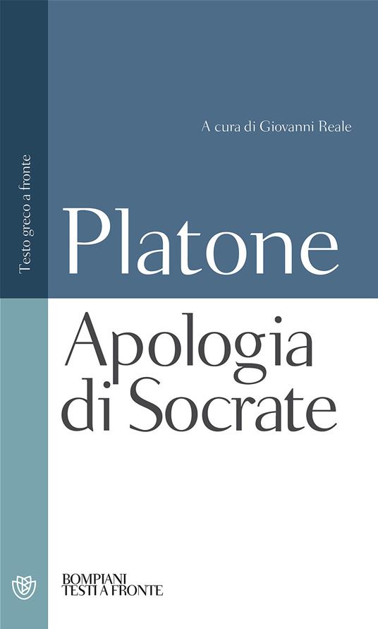 Platone: L'apologia di Socrate. (Italian language, Bompiani)