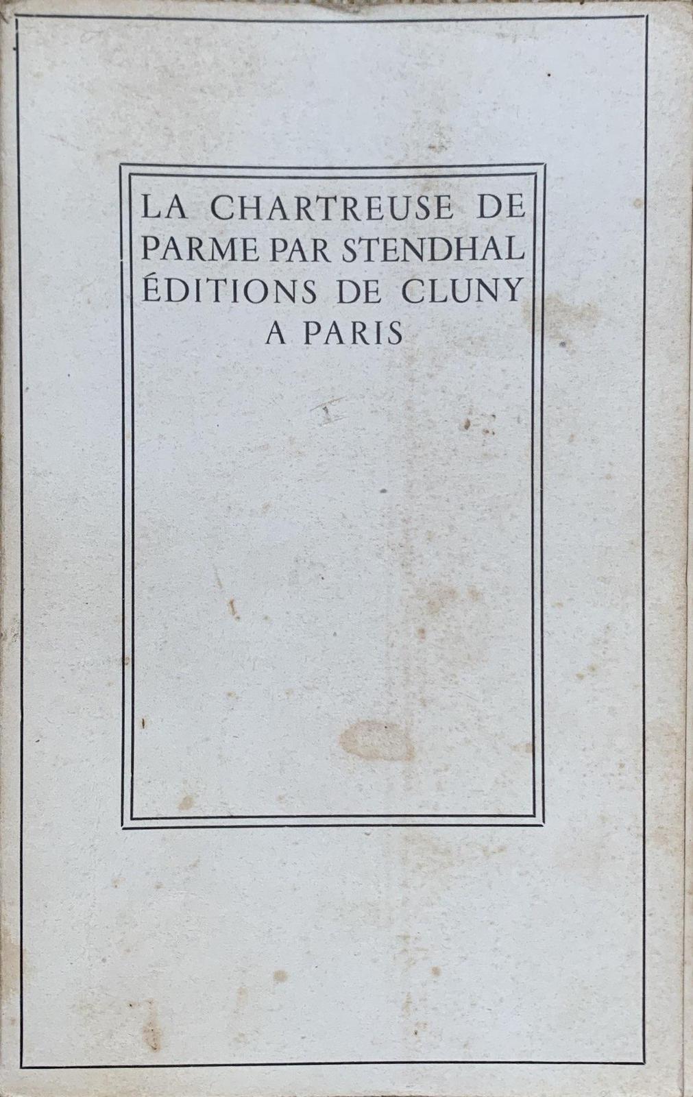 Stendhal: La Chartreuse de Parme (French language, Éditions de Cluny)