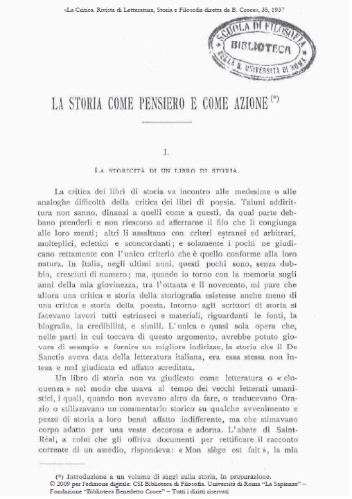 Benedetto Croce: La storia come pensiero e come azione (Paperback, italiano language, Bari: Laterza)