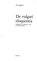 Dante Alighieri: De vulgari eloquentia (Italian language, 1991, Garzanti)