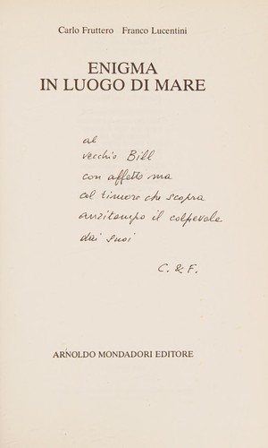 Carlo Fruttero: Enigma in luogo di mare (Italian language, 1991, A. Mondadori)