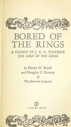 Douglas C. Kenney, Jean Little, Harvard Lampoon: Bored of the Rings (1969, Signet)