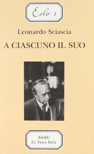 Leonardo Sciascia: A ciascuno il suo (Italian language, 1992)