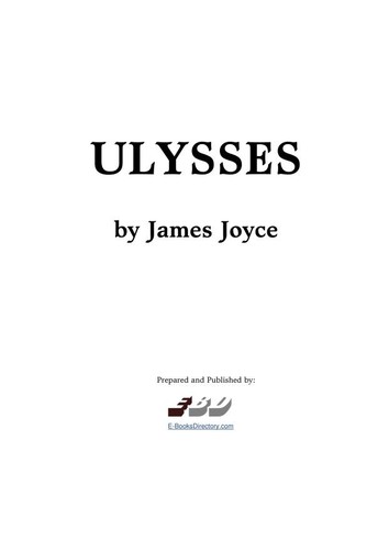 James Joyce: Ulysses (EBD)