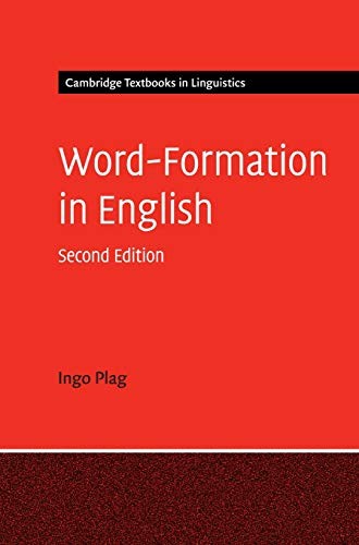 Ingo Plag: Word-Formation in English (Hardcover, Cambridge University Press)