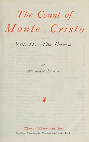 Alexandre Dumas: The Count of Monte Cristo (Thomas Nelson and Sons)