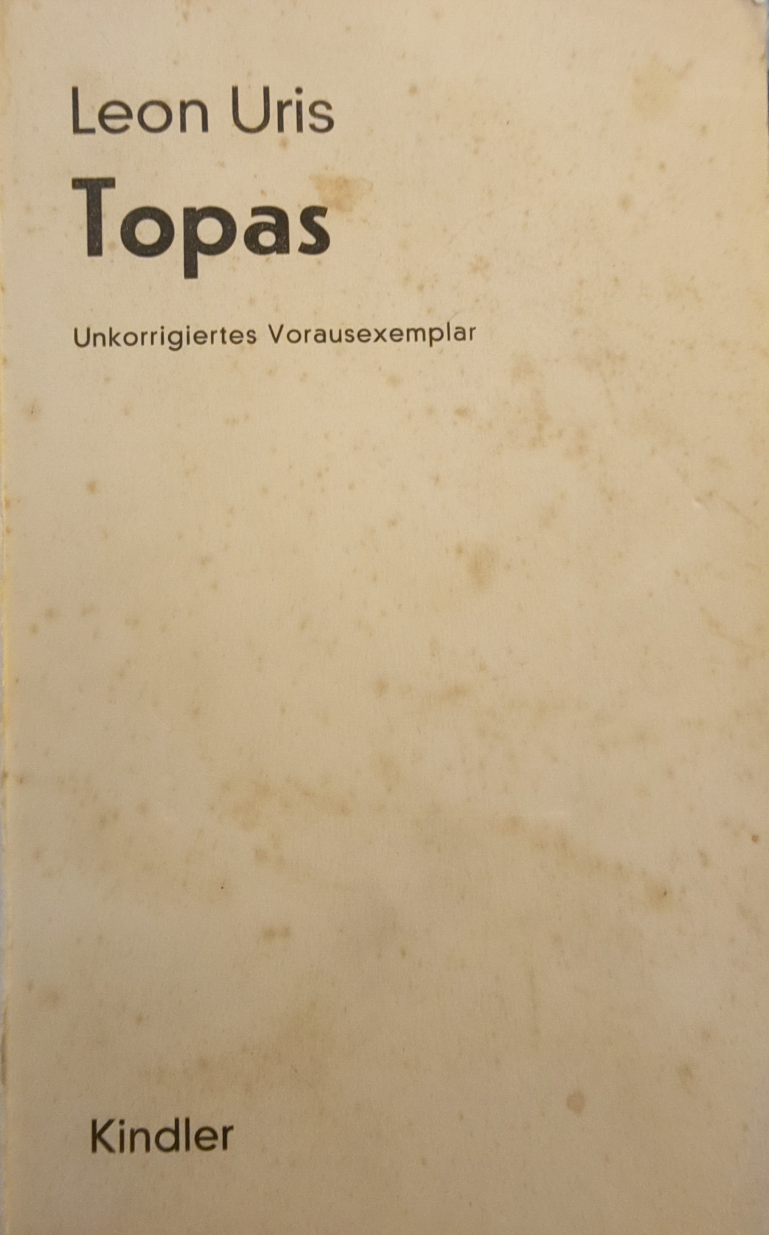Leon Uris: Topas (Paperback, german language, 1967, Kindler)