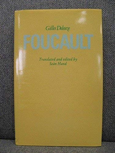 Gilles Deleuze: Foucault (Hardcover, 1988, Athlone)