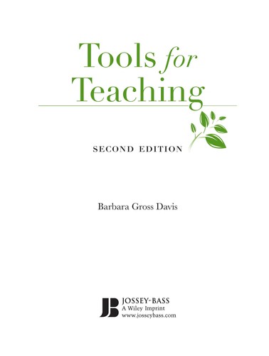 Barbara Gross Davis, Davis: Tools for teaching (Paperback, 2009, Jossey-Bass)