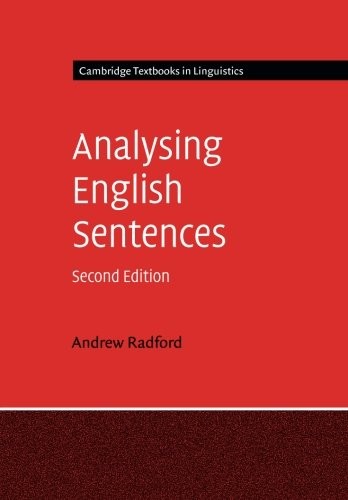 Andrew Radford: Analysing English Sentences (Paperback, Cambridge University Press)