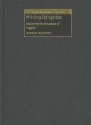 Andrew Radford: Minimalist syntax (2004, Cambridge University Press)