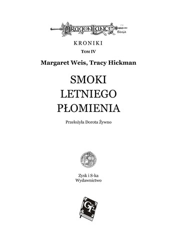 Margaret Weis: Smoki letniego płomienia (Polish language, 1997, Zysk i S-ka)