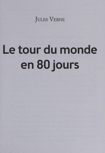 Jules Verne: Le tour du monde en quatre-vingts jours (French language, 2016, Librairie générale française, Hachette)