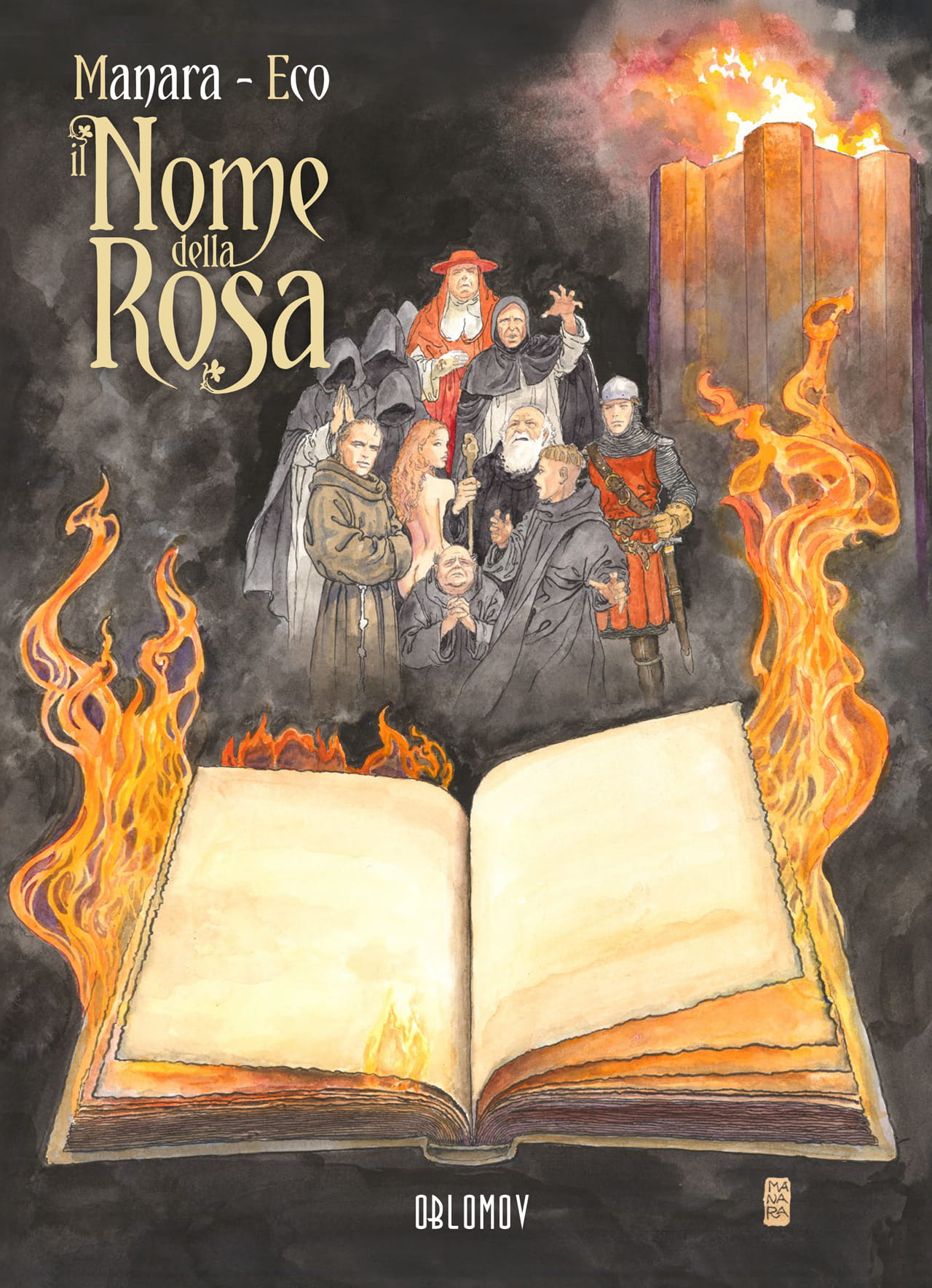 Umberto Eco, Milo Manara: Il nome della rosa (Hardcover, Italiano language, Oblomov)