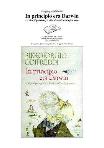 Piergiorgio Odifreddi: In principio era Darwin (Italian language, 2009, Longanesi)