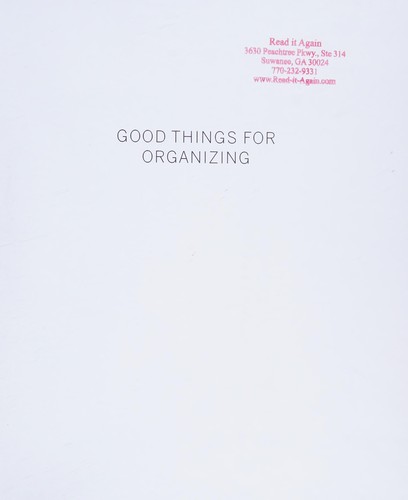 Martha Stewart Living Magazine Staff: Good things for organizing (2001, Clarkson Potter)