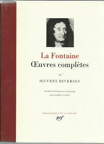 Jean de La Fontaine: Oeuvres diverses (French language, 1991, Éditions Gallimard)